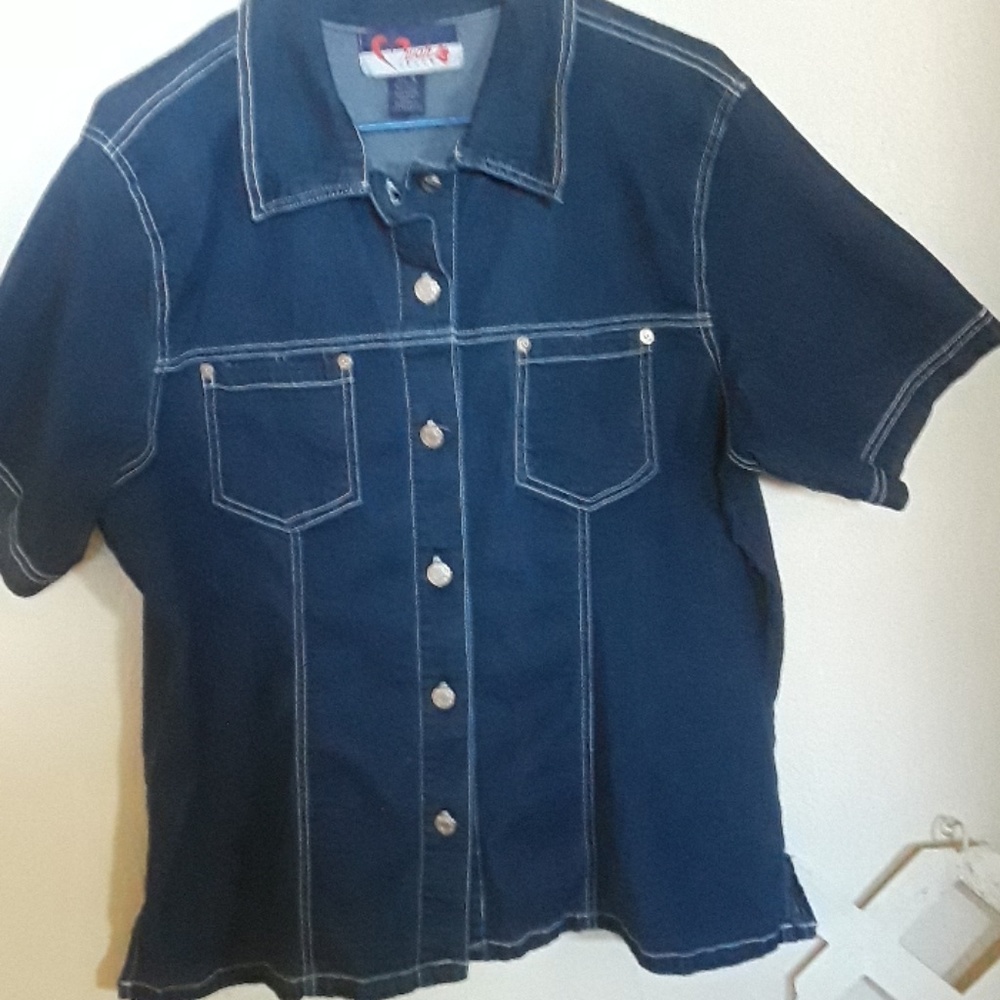 Jean blouse